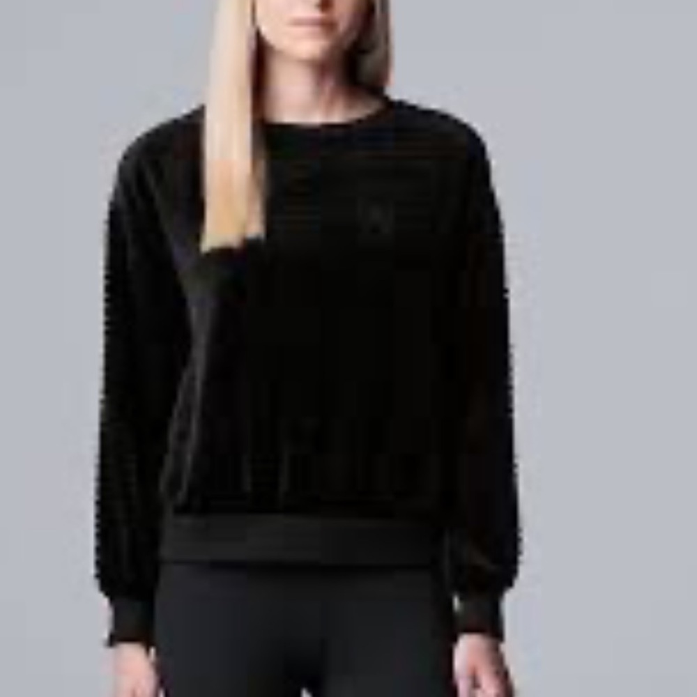 Simply Vera Vera Wang plush crewneck sweatshirt